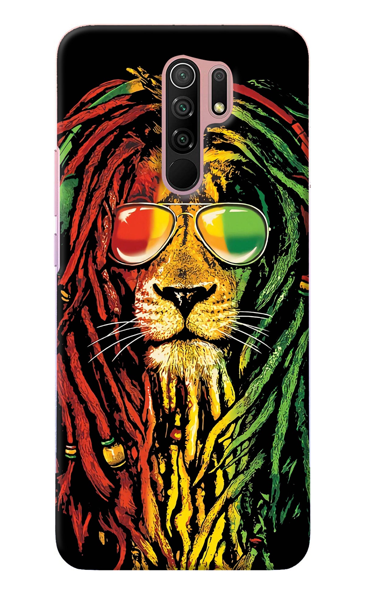 Rasta Lion Redmi 9 Prime/Poco M2/M2 reloaded Back Cover