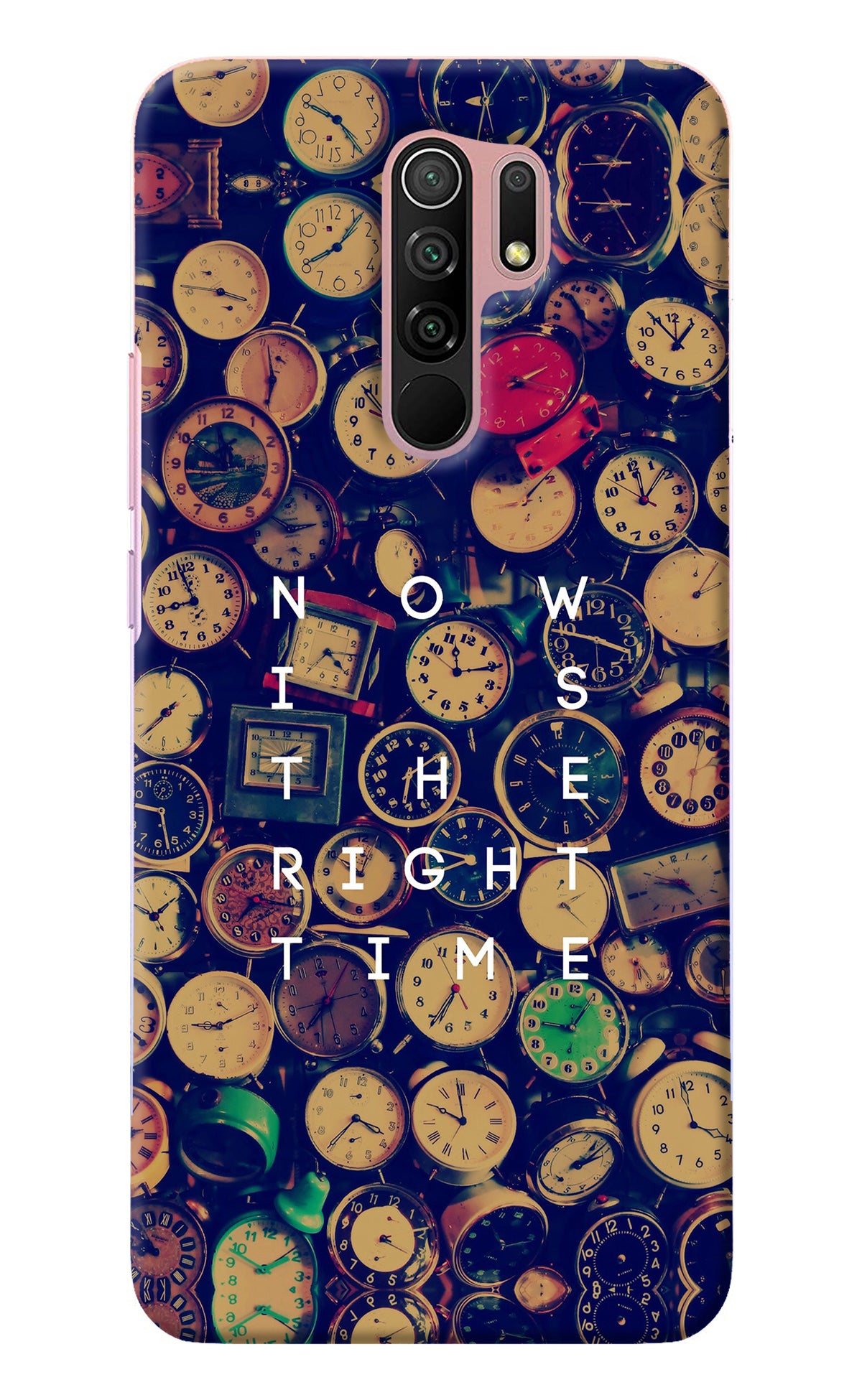 Now is the Right Time Quote Redmi 9 Prime/Poco M2/M2 reloaded Back Cover