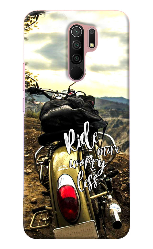 Ride More Worry Less Redmi 9 Prime/Poco M2/M2 reloaded Back Cover