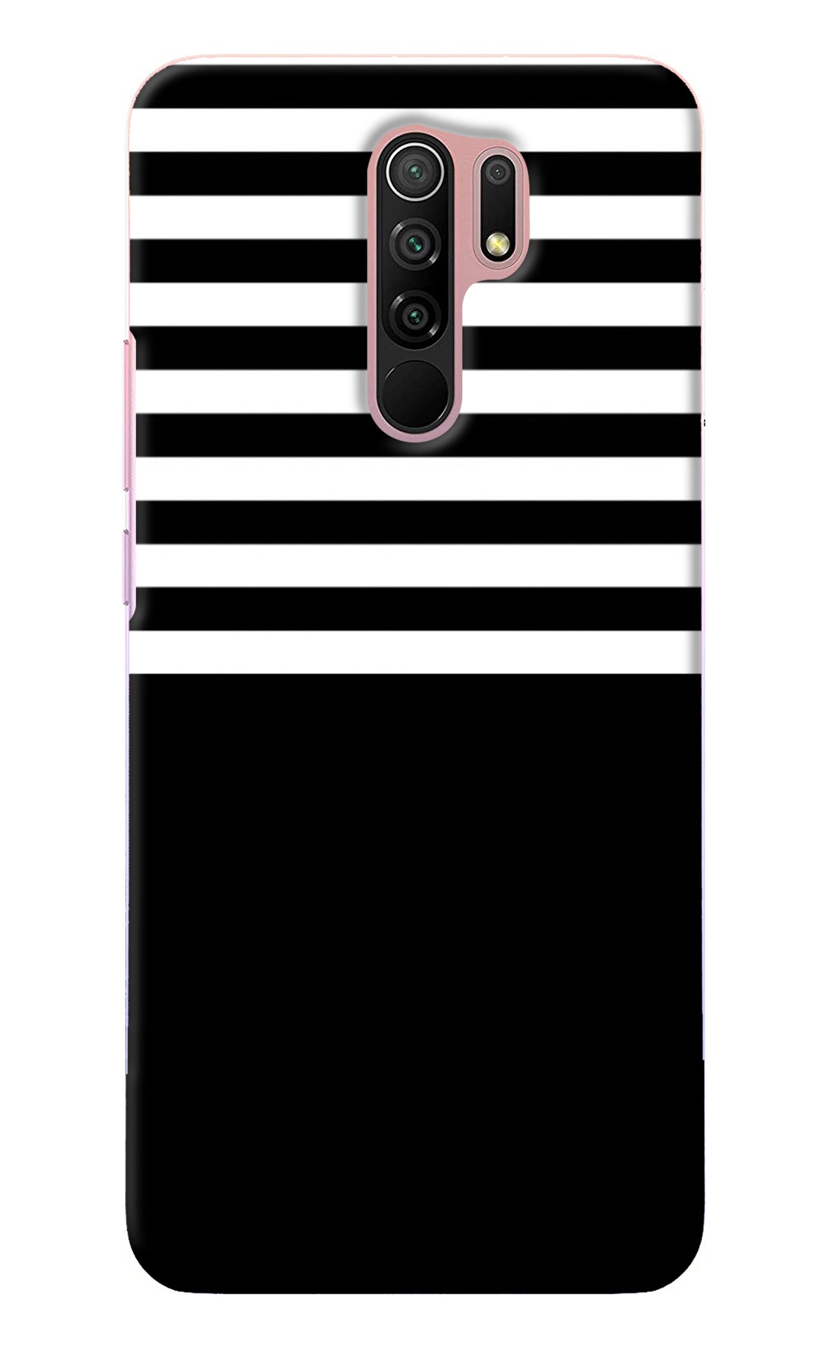 Black and White Print Redmi 9 Prime/Poco M2/M2 reloaded Back Cover