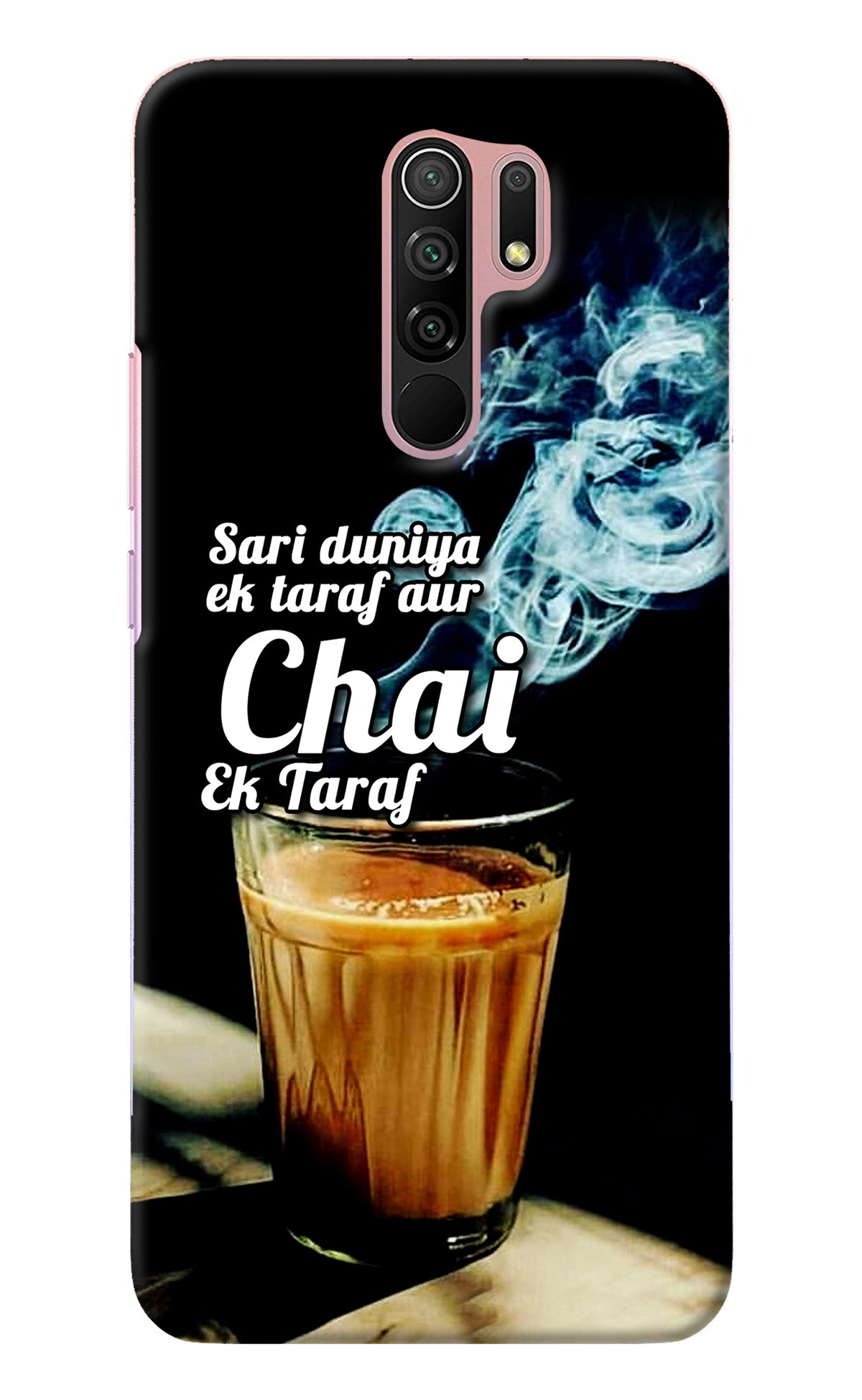 Chai Ek Taraf Quote Redmi 9 Prime/Poco M2/M2 reloaded Back Cover