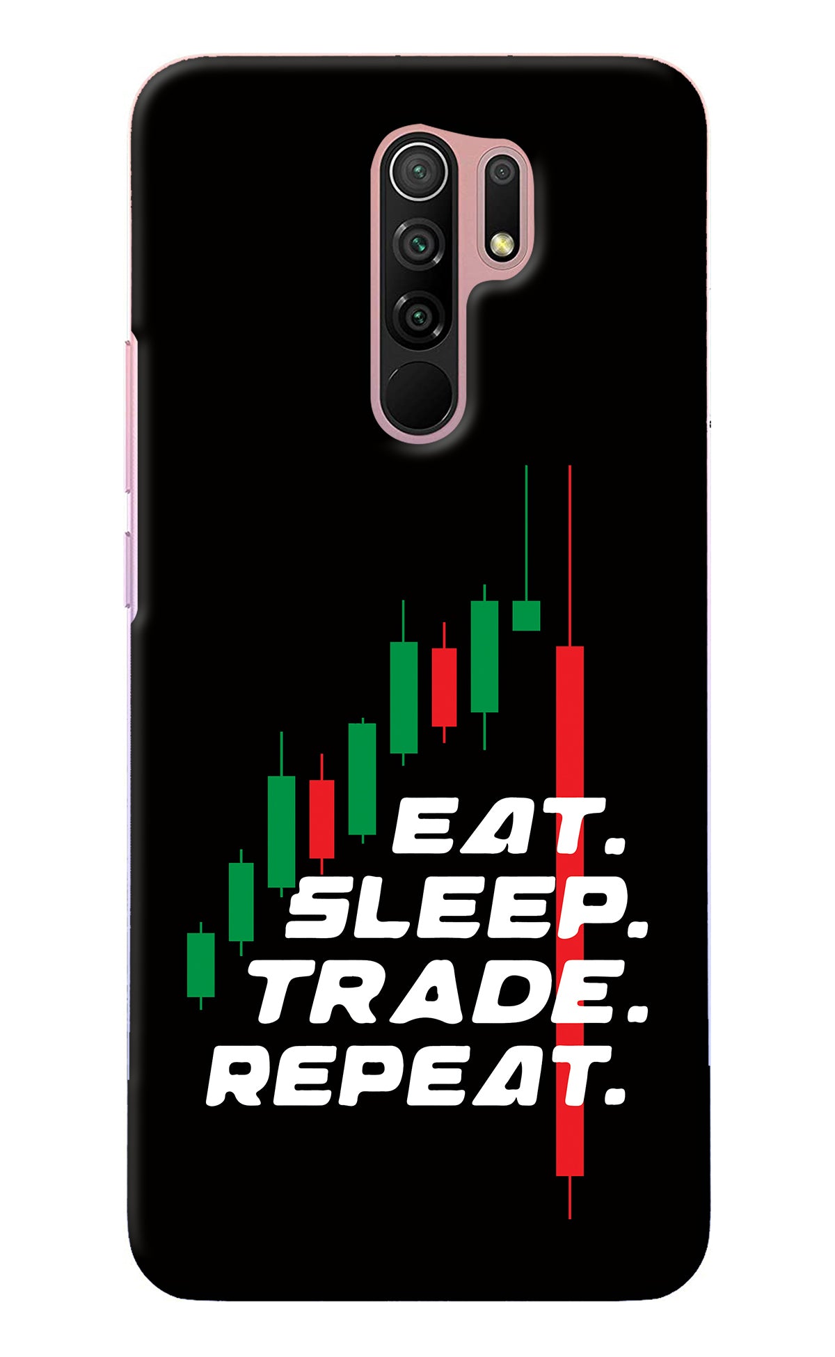 Eat Sleep Trade Repeat Redmi 9 Prime/Poco M2/M2 reloaded Back Cover