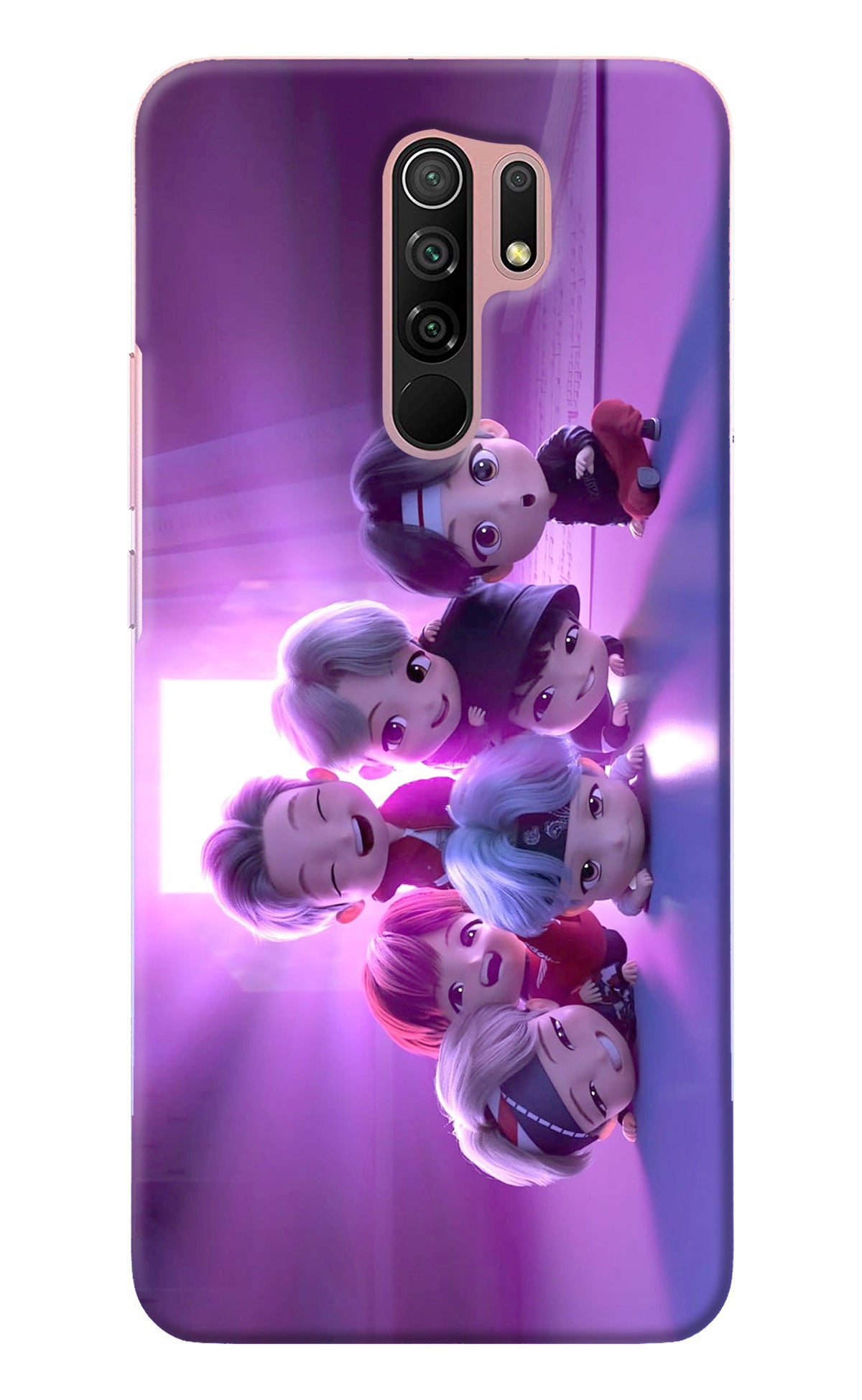 BTS Chibi Redmi 9 Prime/Poco M2/M2 reloaded Back Cover