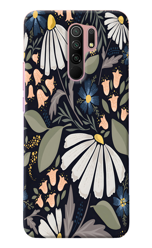 Flowers Art Redmi 9 Prime/Poco M2/M2 reloaded Back Cover