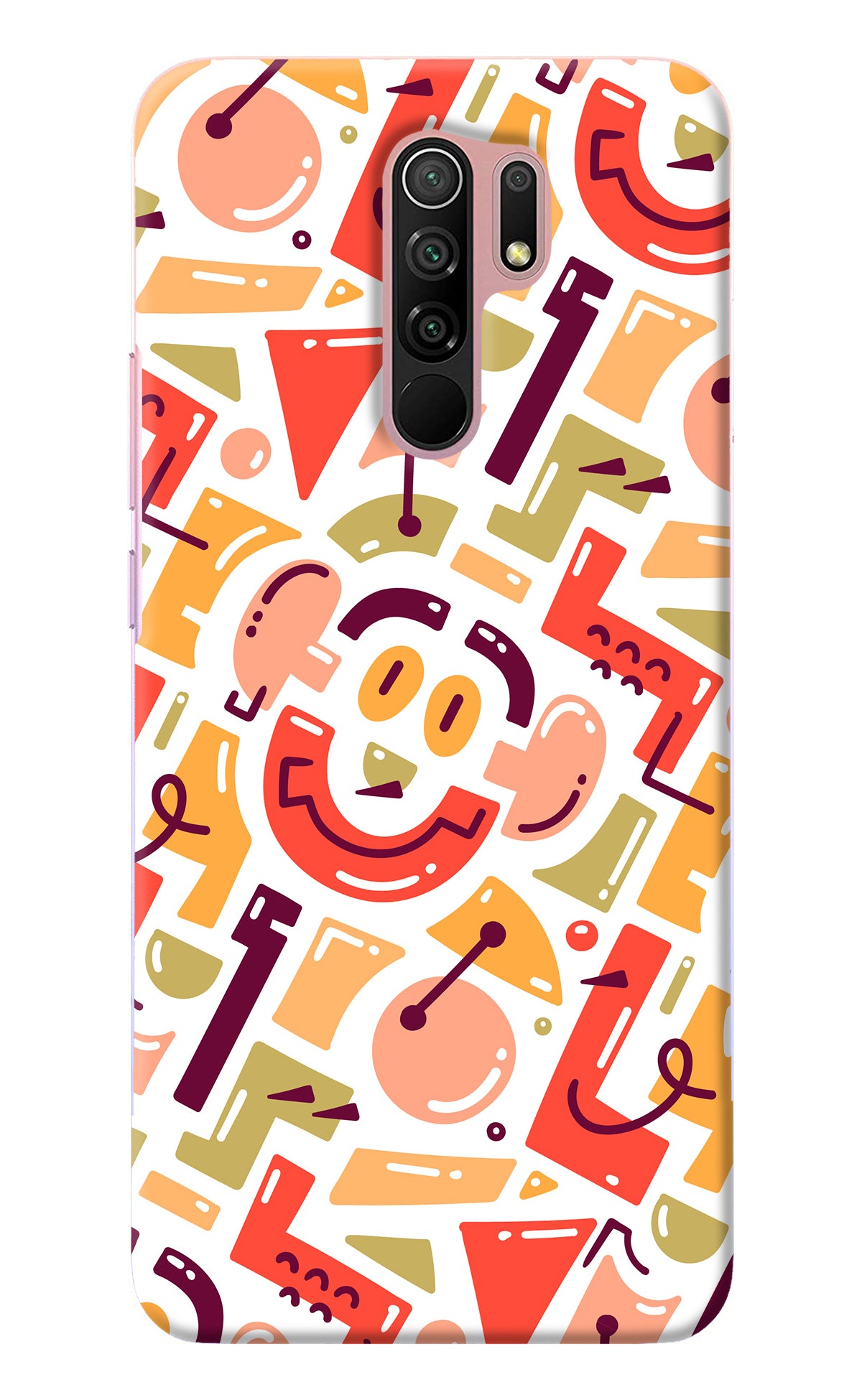 Doodle Pattern Redmi 9 Prime/Poco M2/M2 reloaded Back Cover