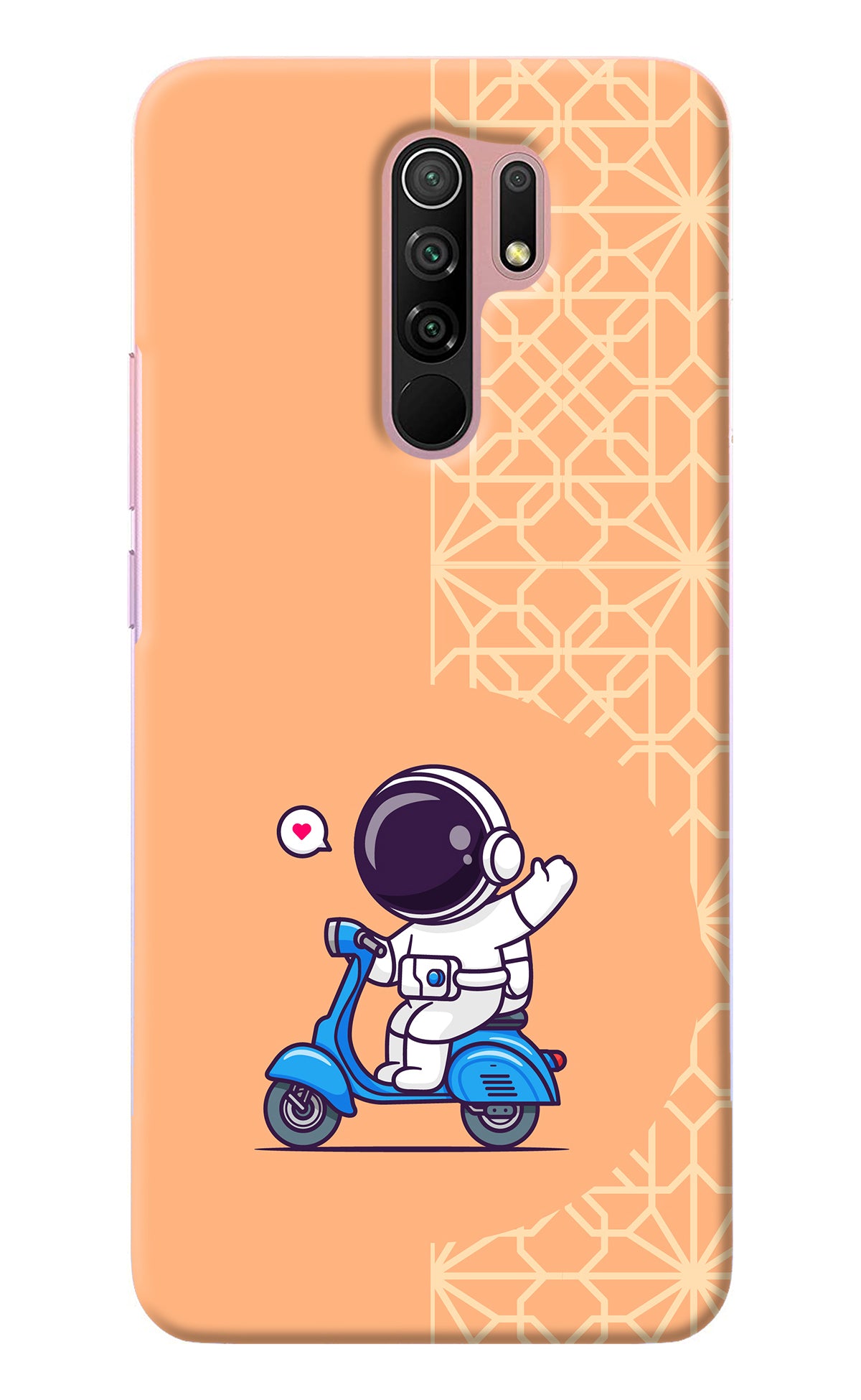 Cute Astronaut Riding Redmi 9 Prime/Poco M2/M2 reloaded Back Cover