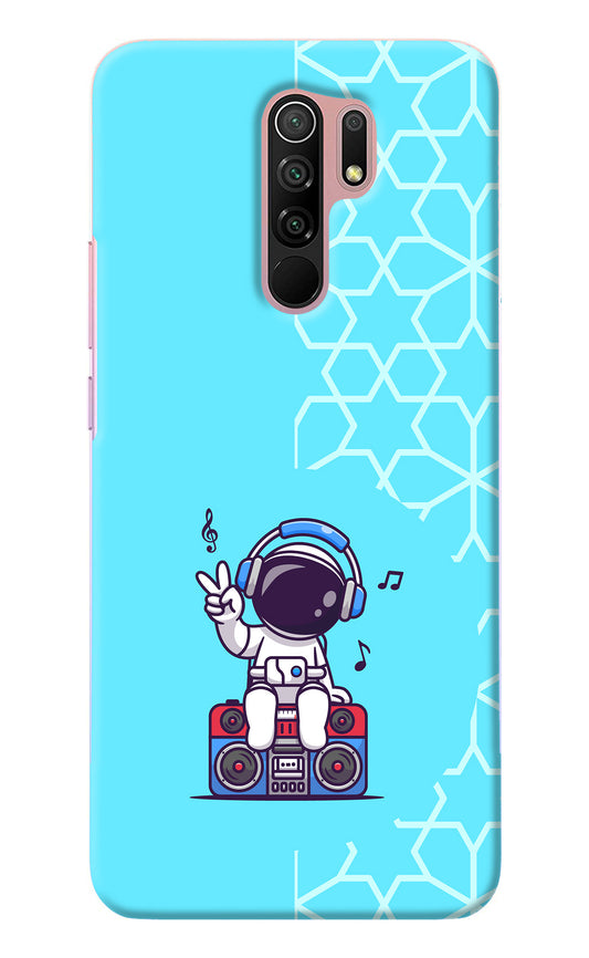 Cute Astronaut Chilling Redmi 9 Prime/Poco M2/M2 reloaded Back Cover