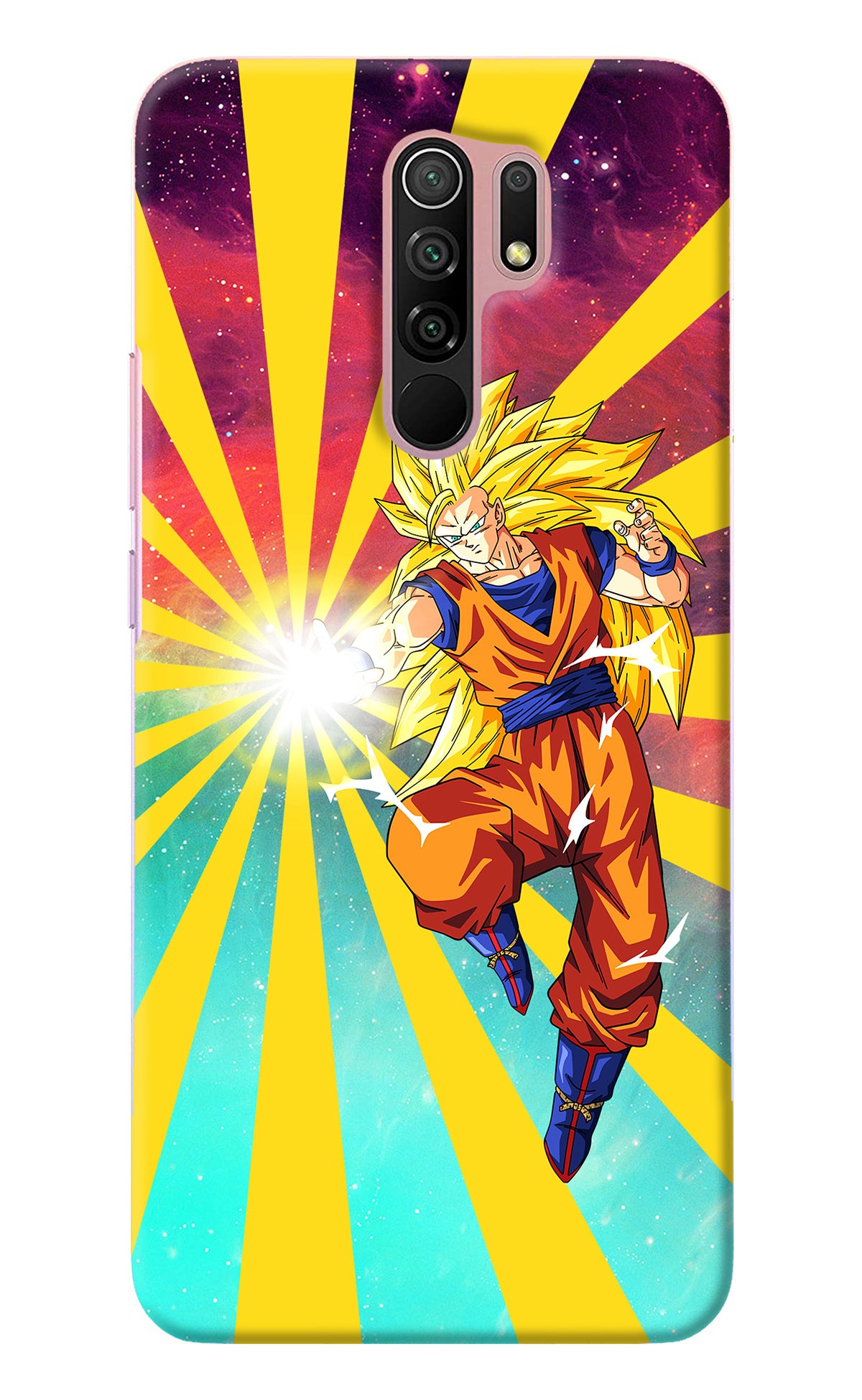 Goku Super Saiyan Redmi 9 Prime/Poco M2/M2 reloaded Back Cover