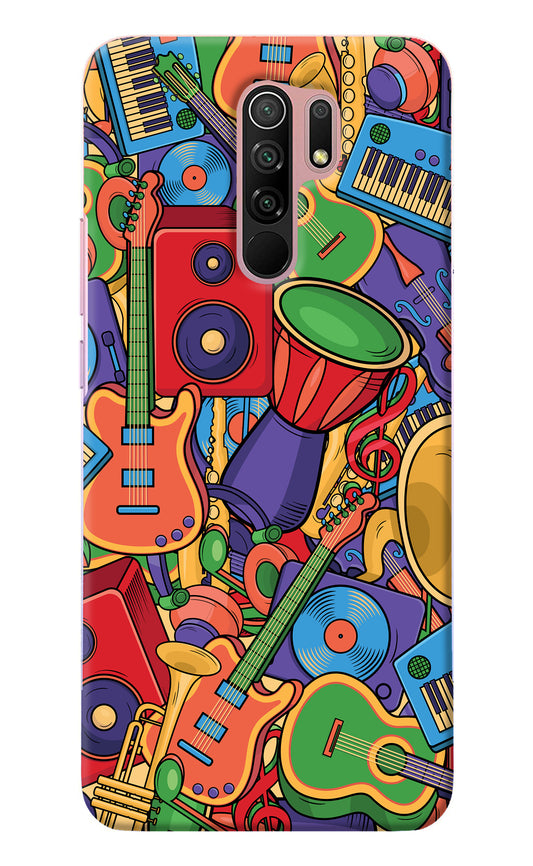 Music Instrument Doodle Redmi 9 Prime/Poco M2/M2 reloaded Back Cover