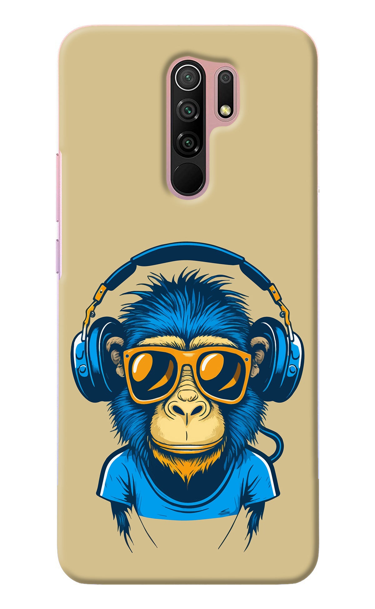 Monkey Headphone Redmi 9 Prime/Poco M2/M2 reloaded Back Cover