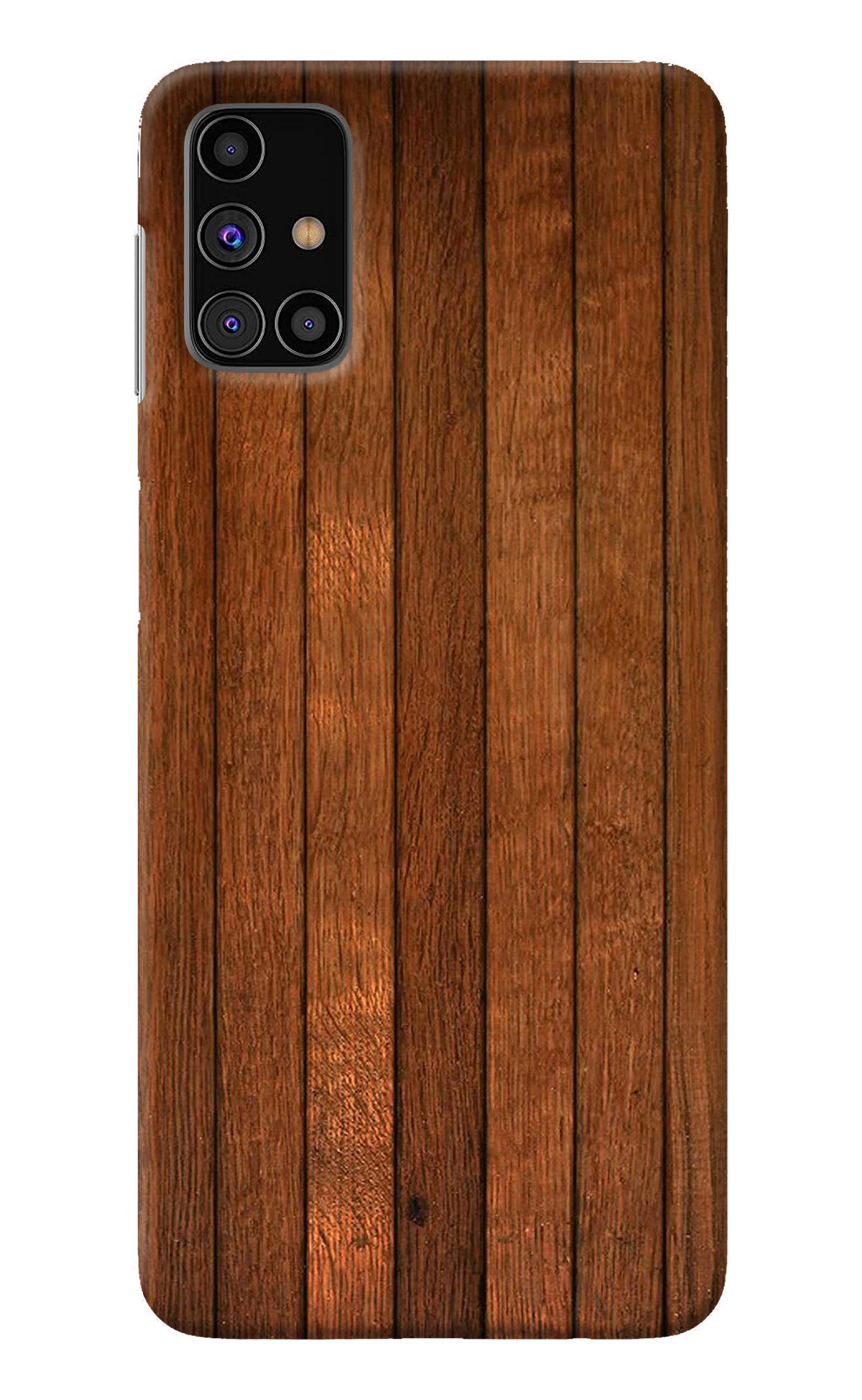 Wooden Artwork Bands Samsung M31s Back Cover