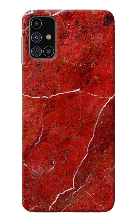 Red Marble Design Samsung M31s Back Cover