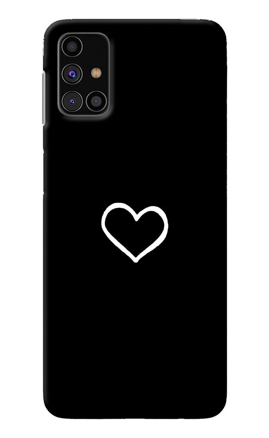Heart Samsung M31s Back Cover
