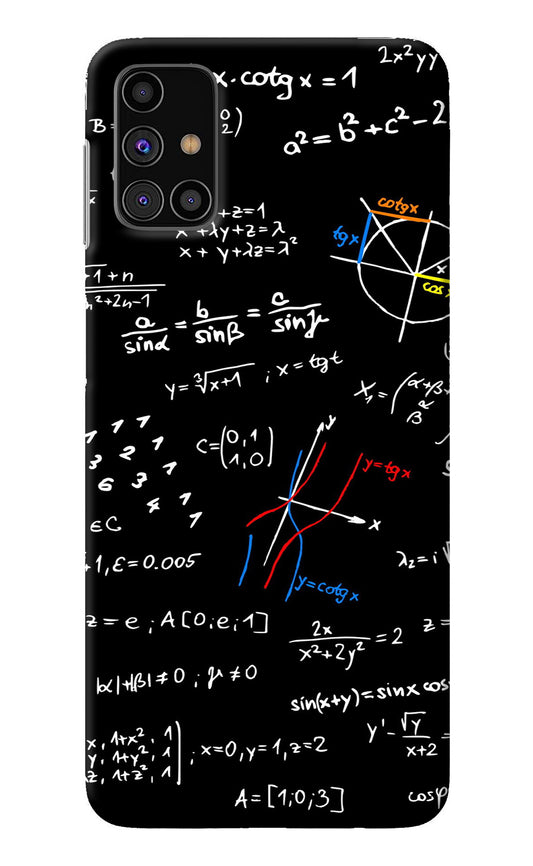 Mathematics Formula Samsung M31s Back Cover