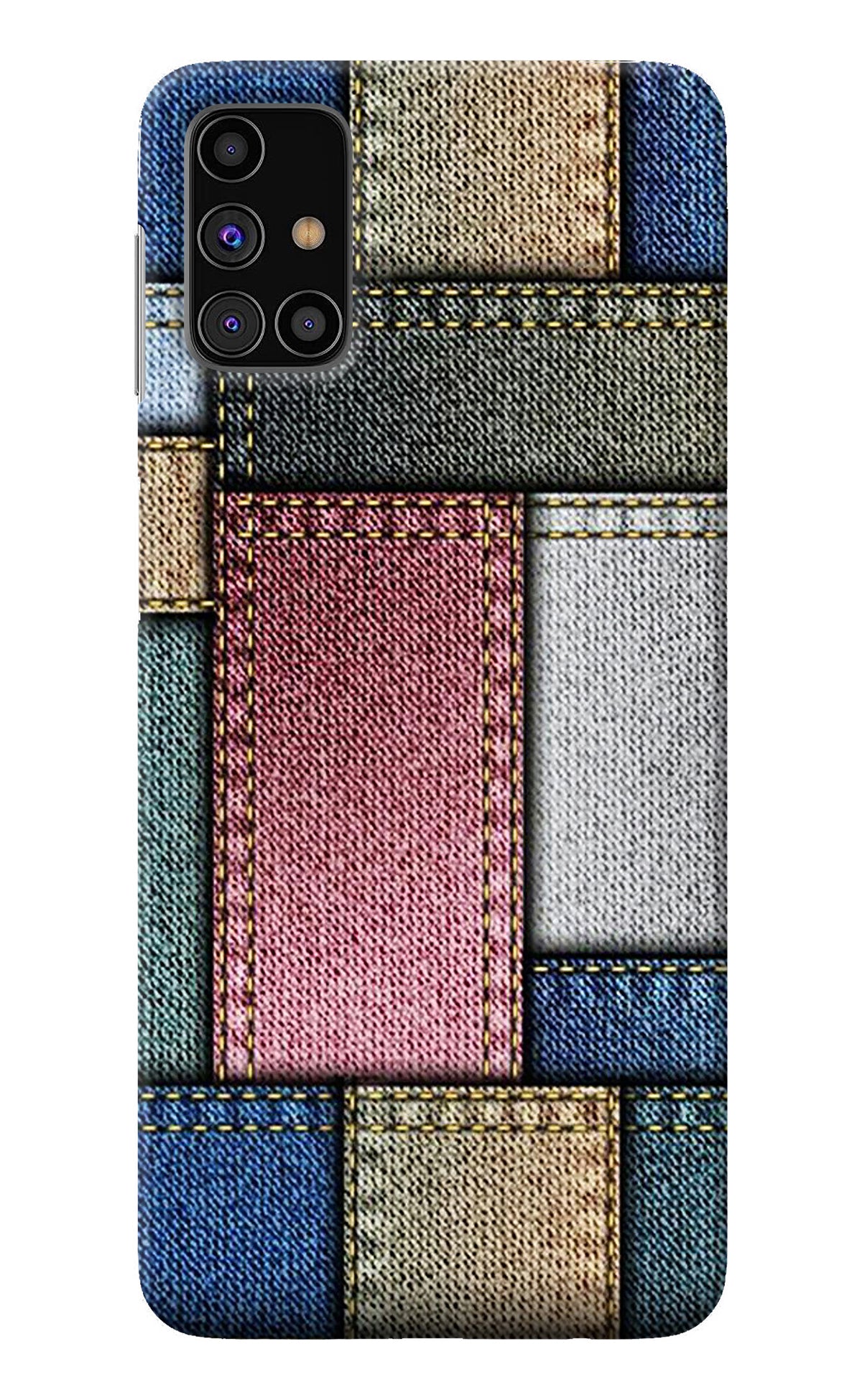 Multicolor Jeans Samsung M31s Back Cover