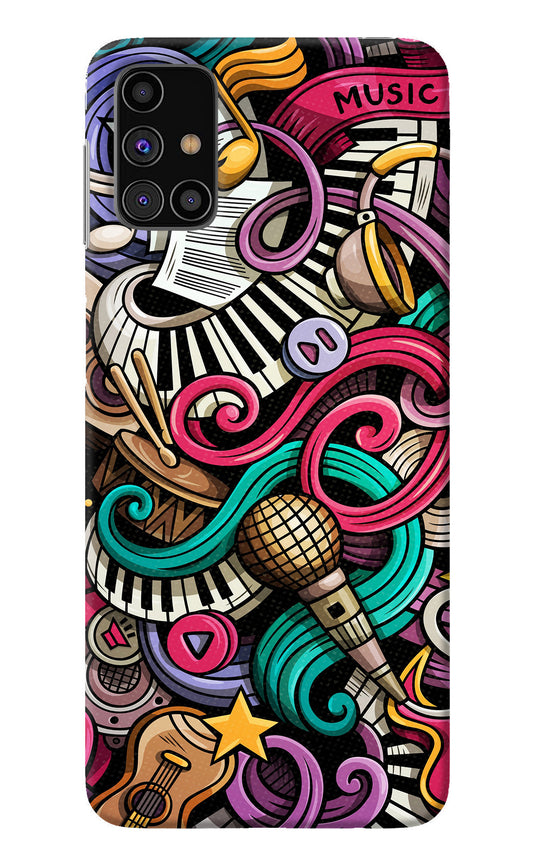 Music Abstract Samsung M31s Back Cover
