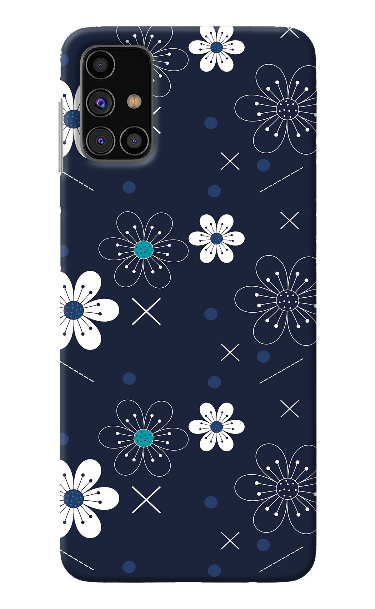 Flowers Samsung M31s Back Cover