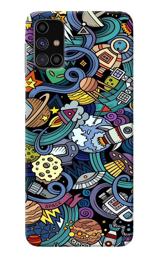 Space Abstract Samsung M31s Back Cover