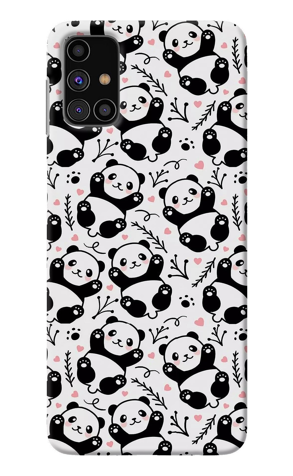 Cute Panda Samsung M31s Back Cover