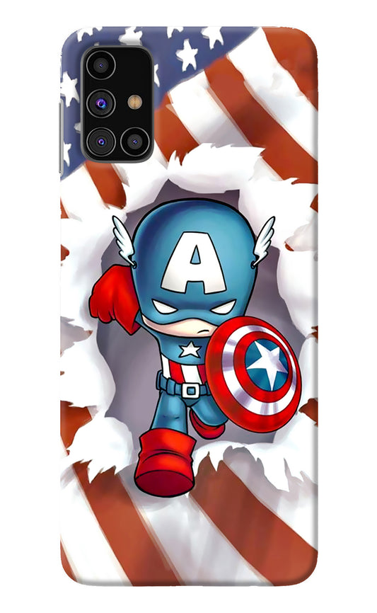 Captain America Samsung M31s Back Cover