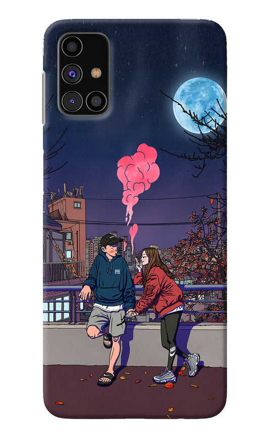 Chilling Couple Samsung M31s Back Cover