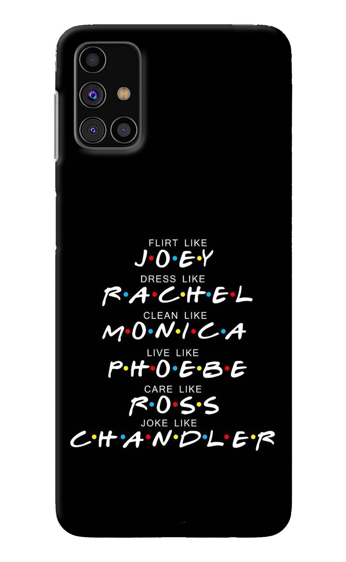 FRIENDS Character Samsung M31s Back Cover