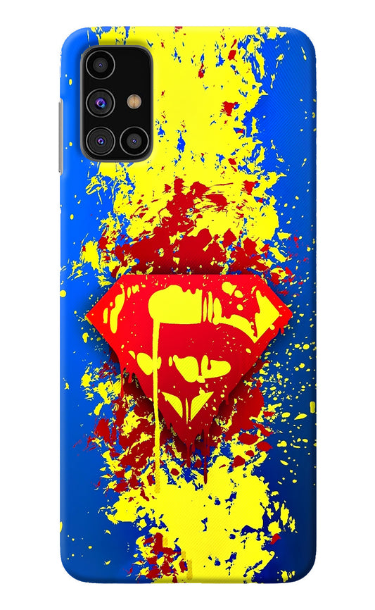 Superman logo Samsung M31s Back Cover