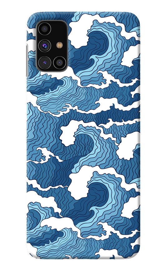 Blue Waves Samsung M31s Back Cover
