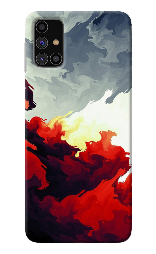 Fire Cloud Samsung M31s Back Cover