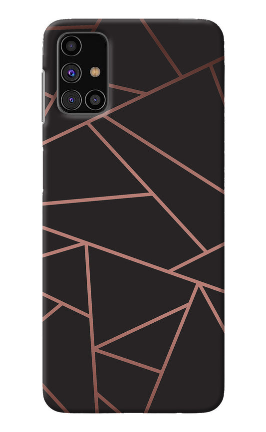 Geometric Pattern Samsung M31s Back Cover
