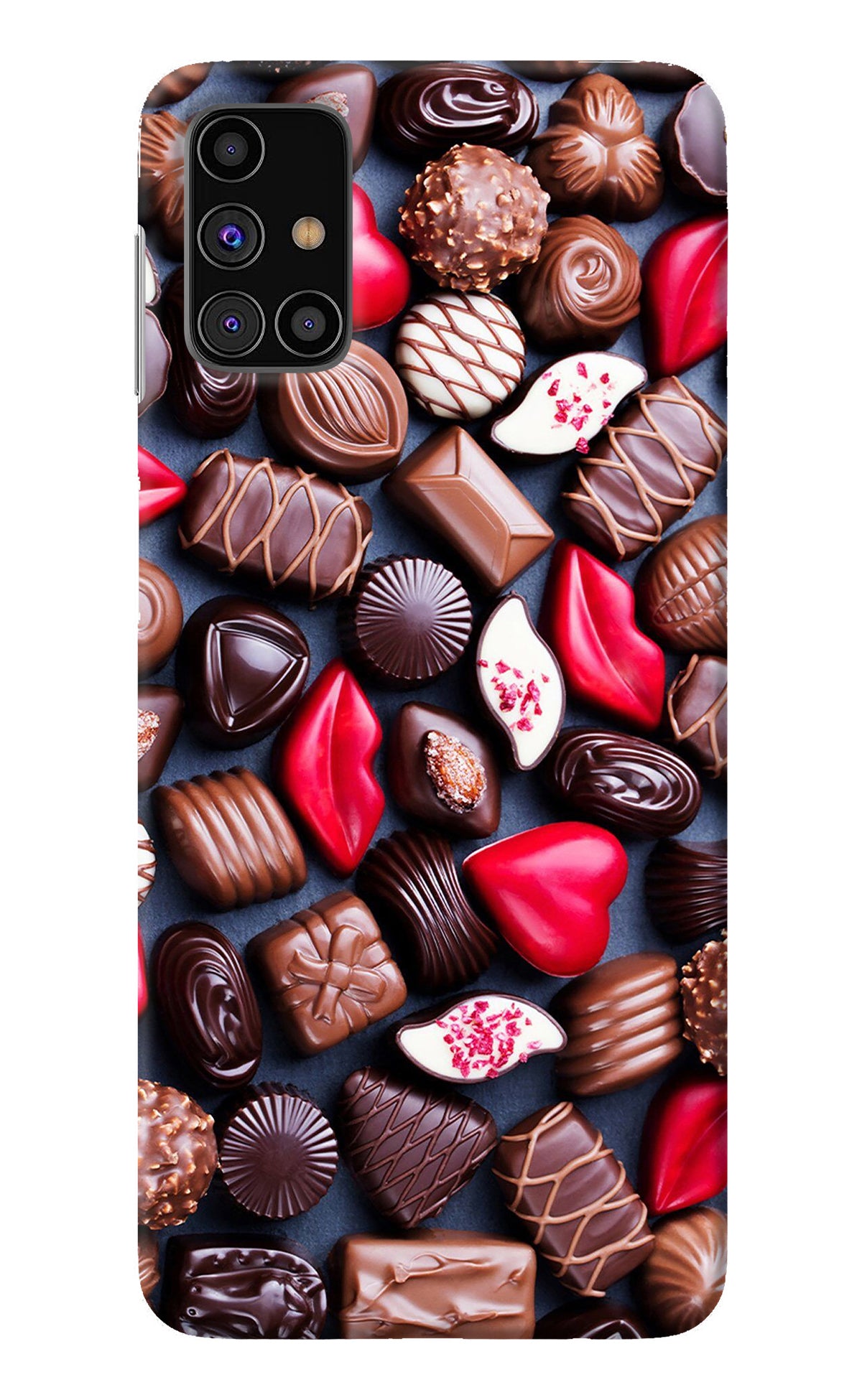 Chocolates Samsung M31s Back Cover