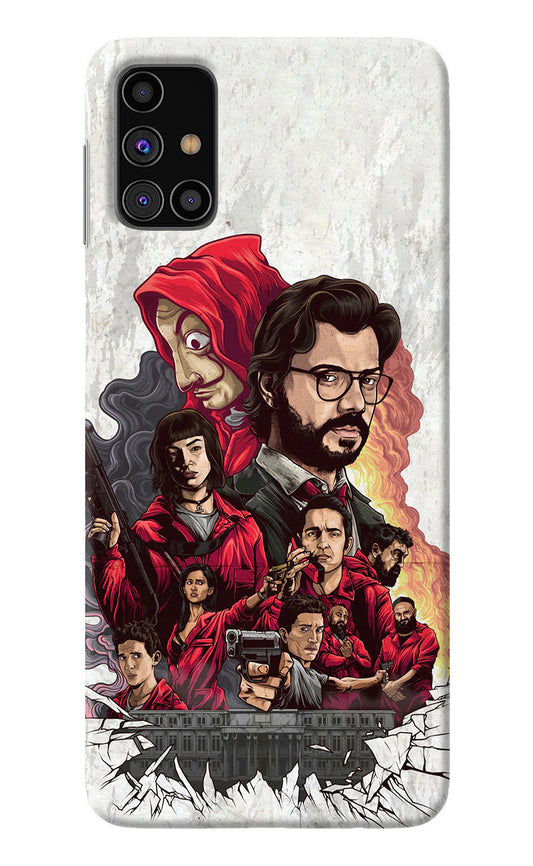 Money Heist Artwork Samsung M31s Back Cover