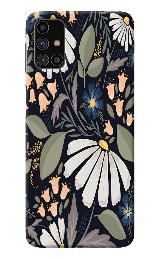 Flowers Art Samsung M31s Back Cover