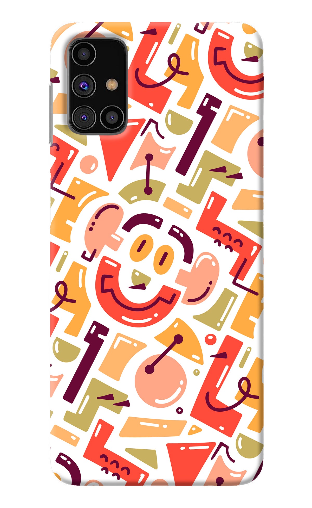 Doodle Pattern Samsung M31s Back Cover