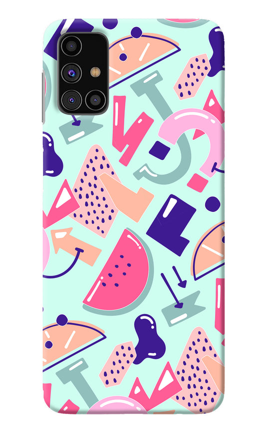 Doodle Pattern Samsung M31s Back Cover