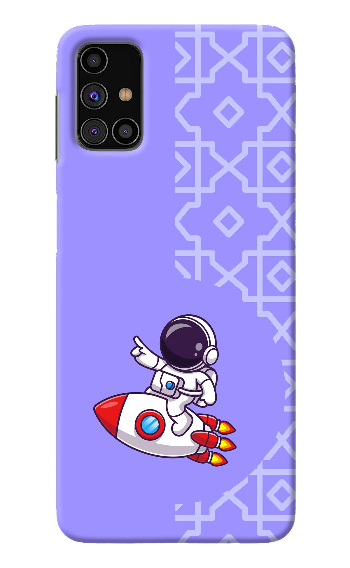 Cute Astronaut Samsung M31s Back Cover