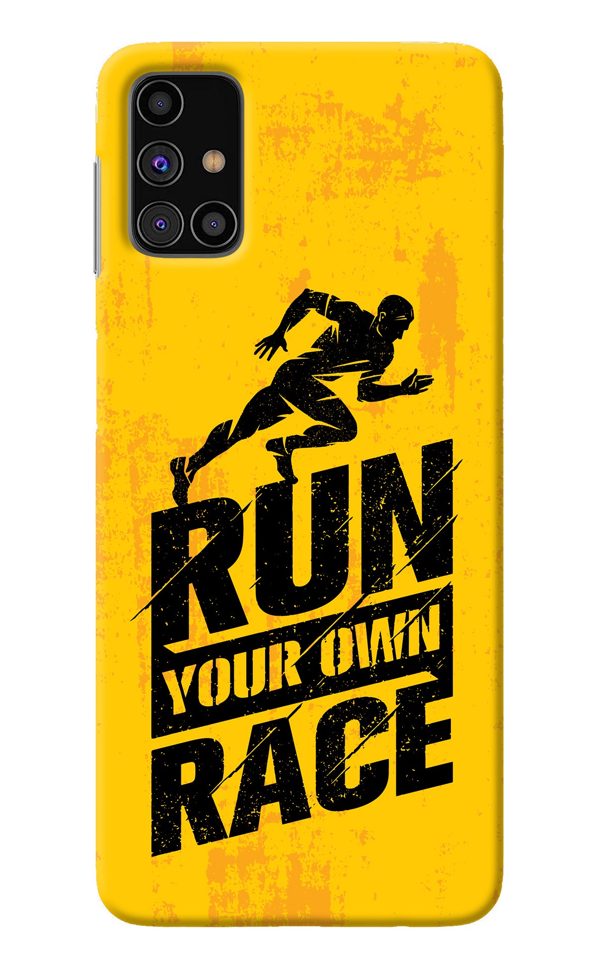 Run Your Own Race Samsung M31s Back Cover