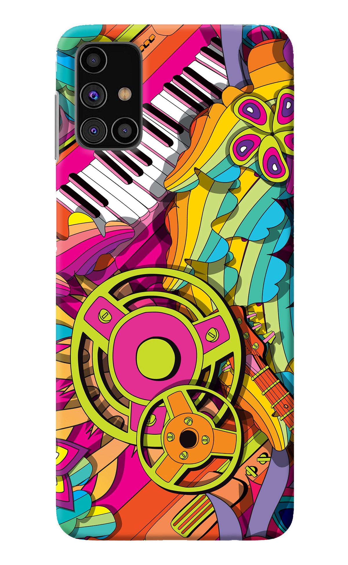Music Doodle Samsung M31s Back Cover