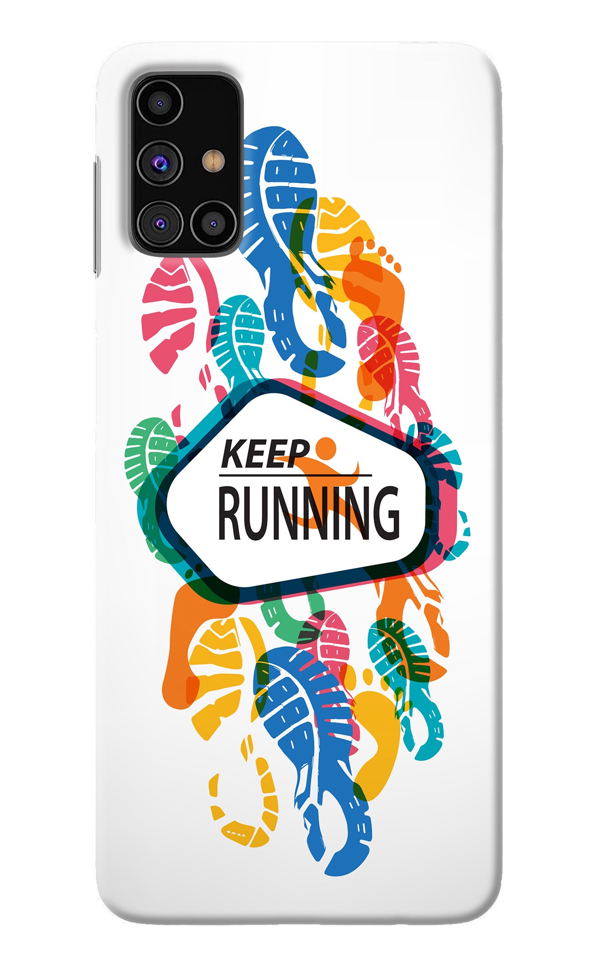 Keep Running Samsung M31s Back Cover