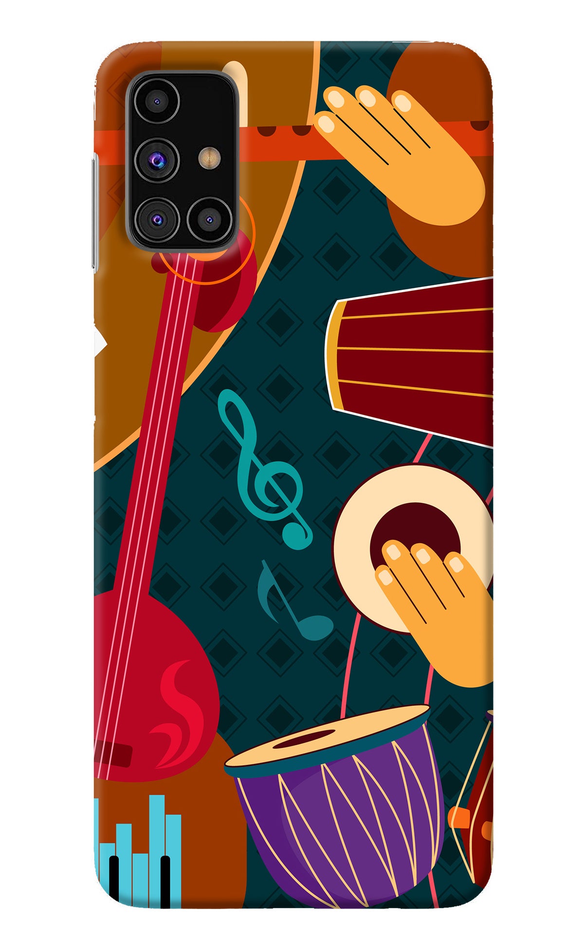 Music Instrument Samsung M31s Back Cover