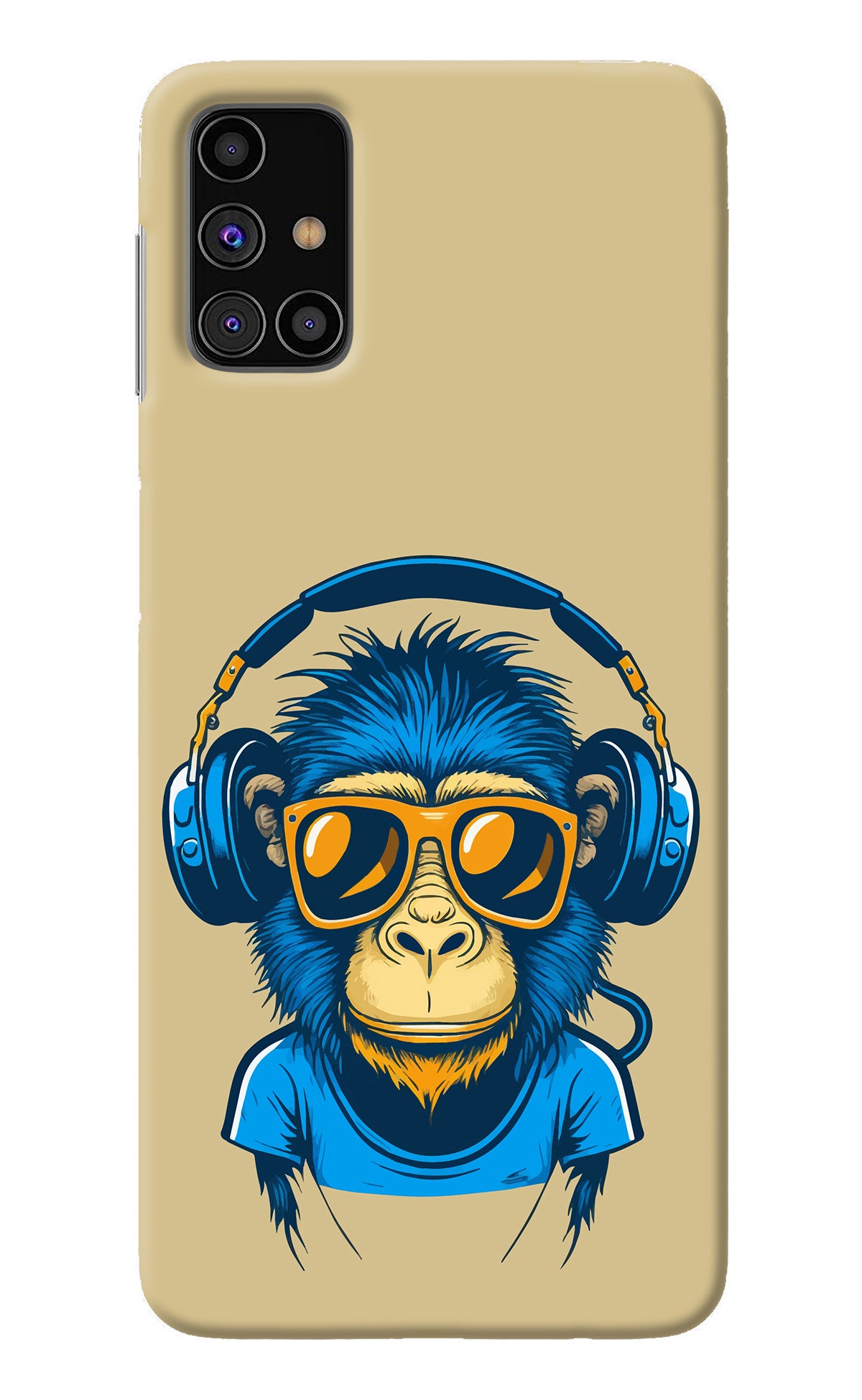 Monkey Headphone Samsung M31s Back Cover