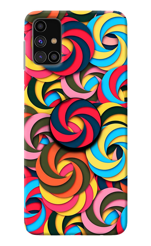 Spiral Pattern Samsung M31s Pop Case