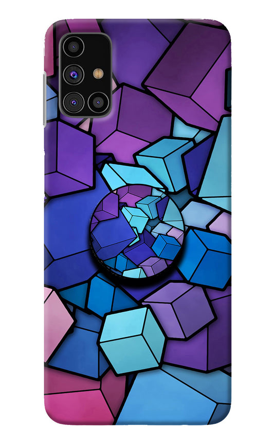Cubic Abstract Samsung M31s Pop Case