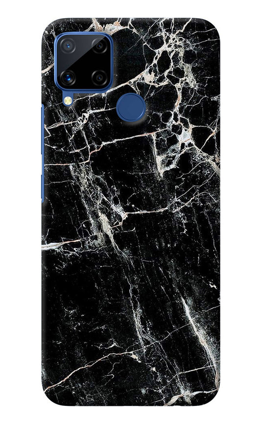 Black Marble Texture Realme C15 Back Cover