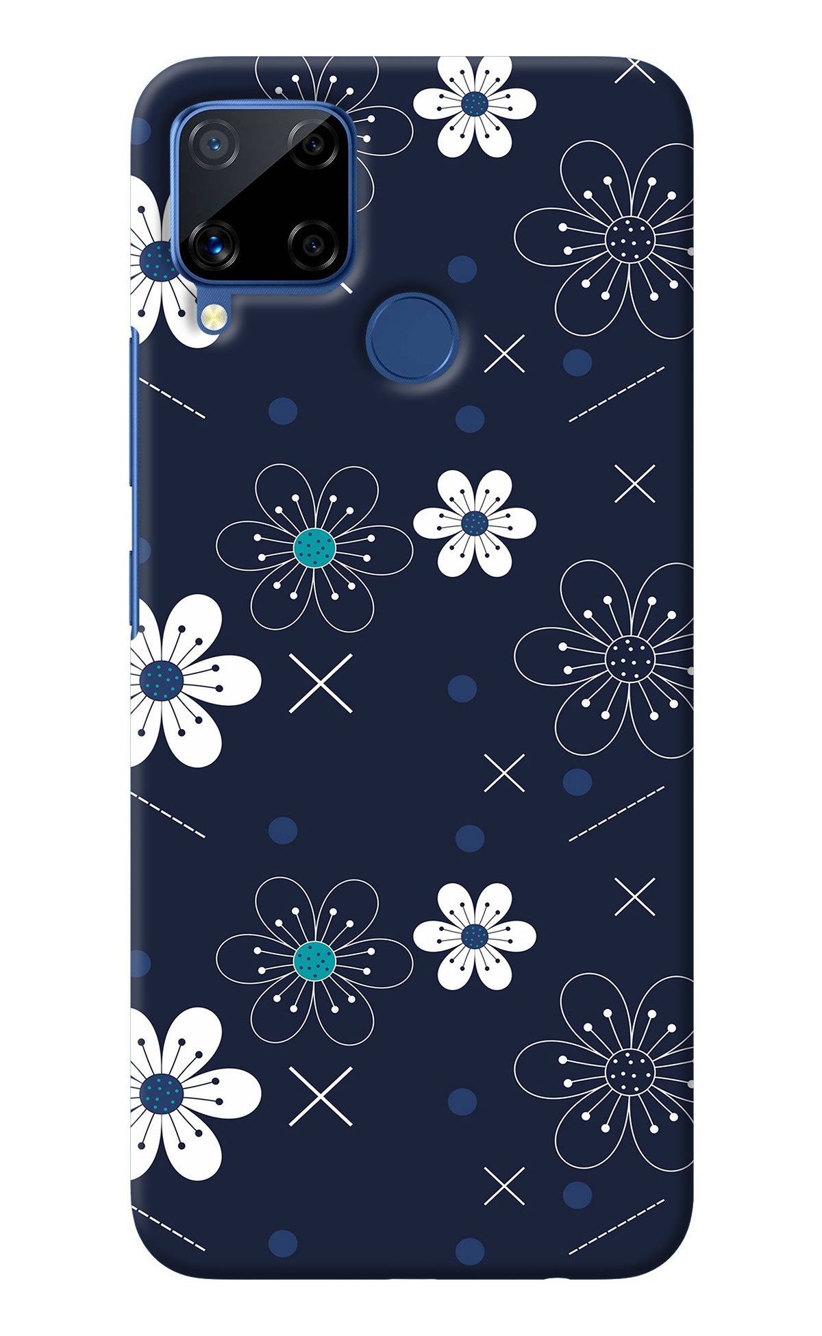 Flowers Realme C15 Back Cover