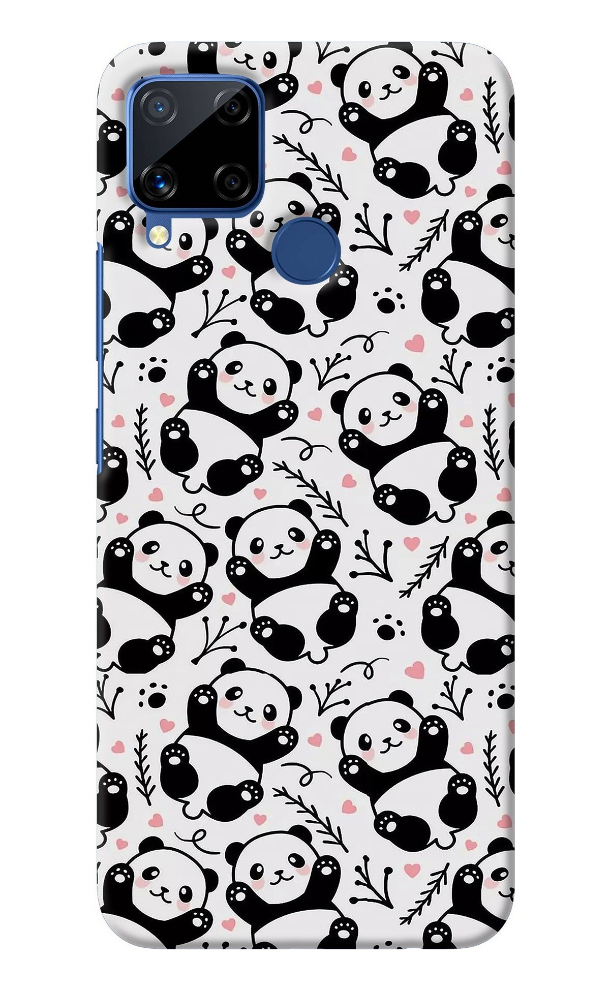 Cute Panda Realme C15 Back Cover