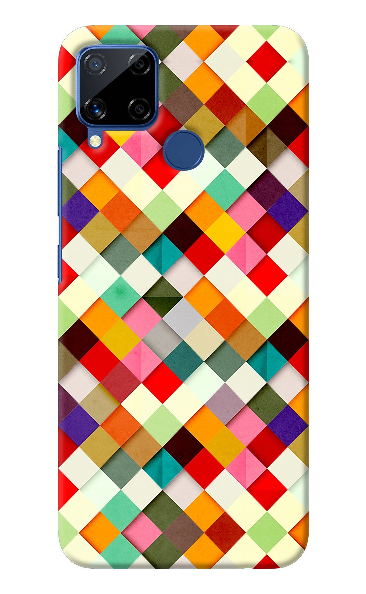 Geometric Abstract Colorful Realme C15 Back Cover