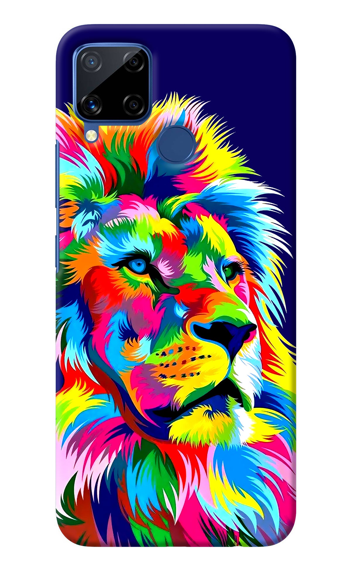 Vector Art Lion Realme C15 Back Cover