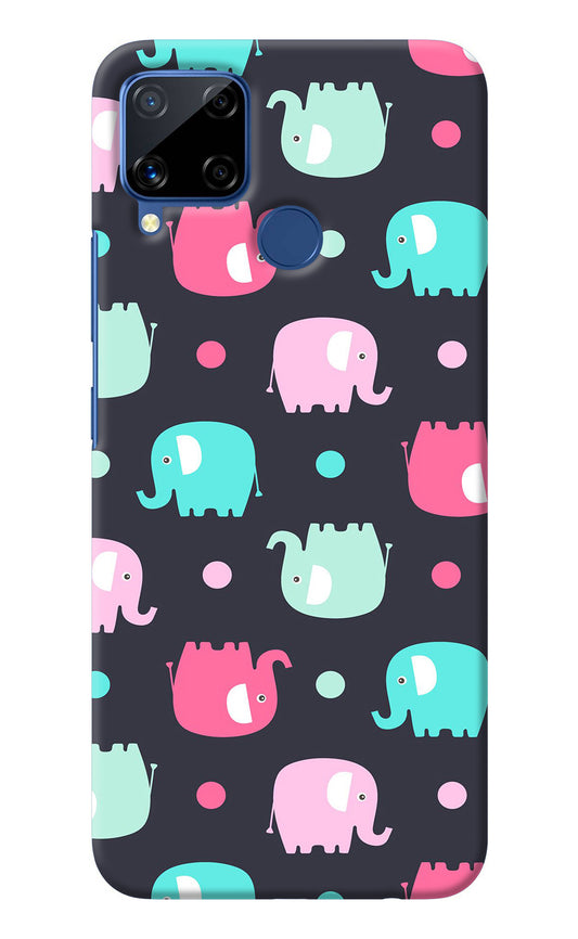 Elephants Realme C15 Back Cover