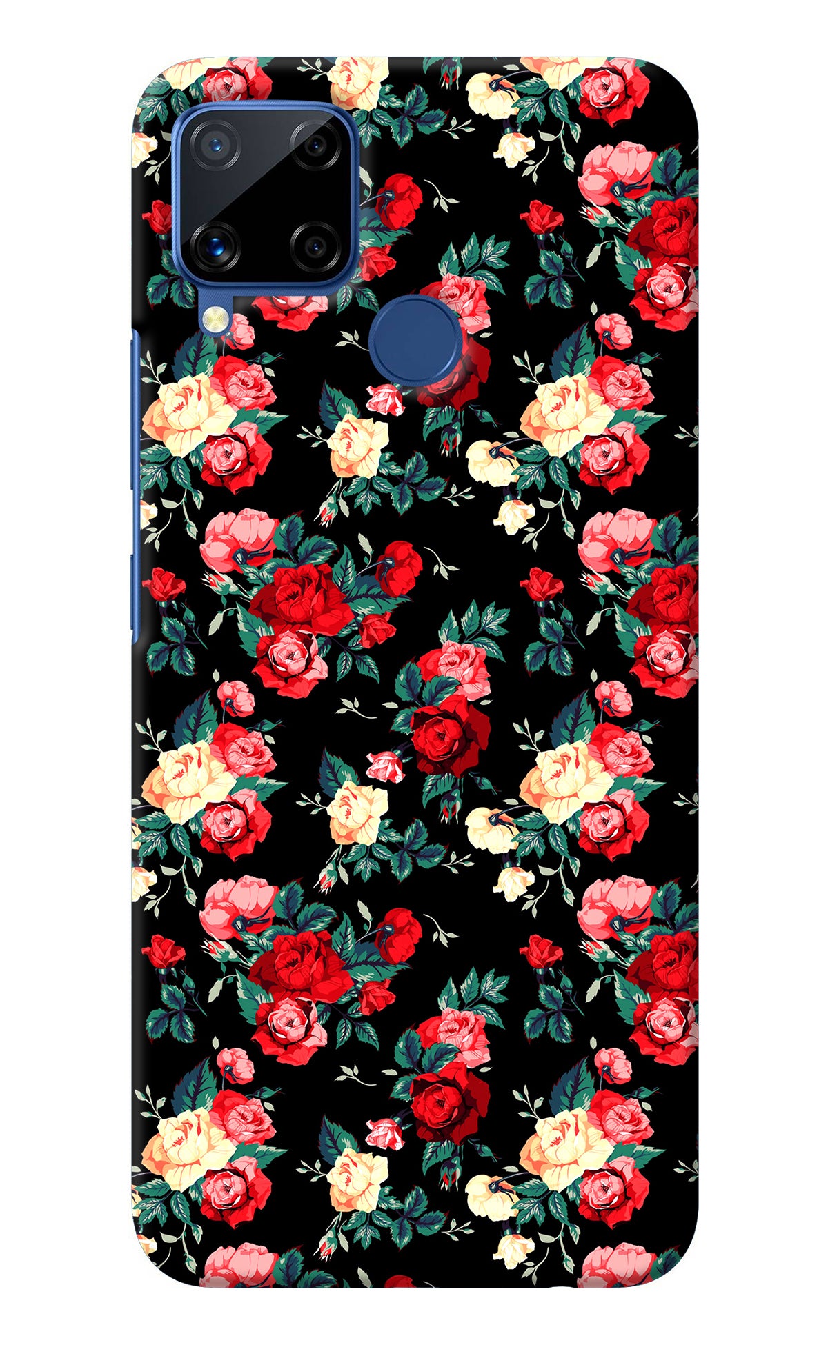 Rose Pattern Realme C15 Back Cover